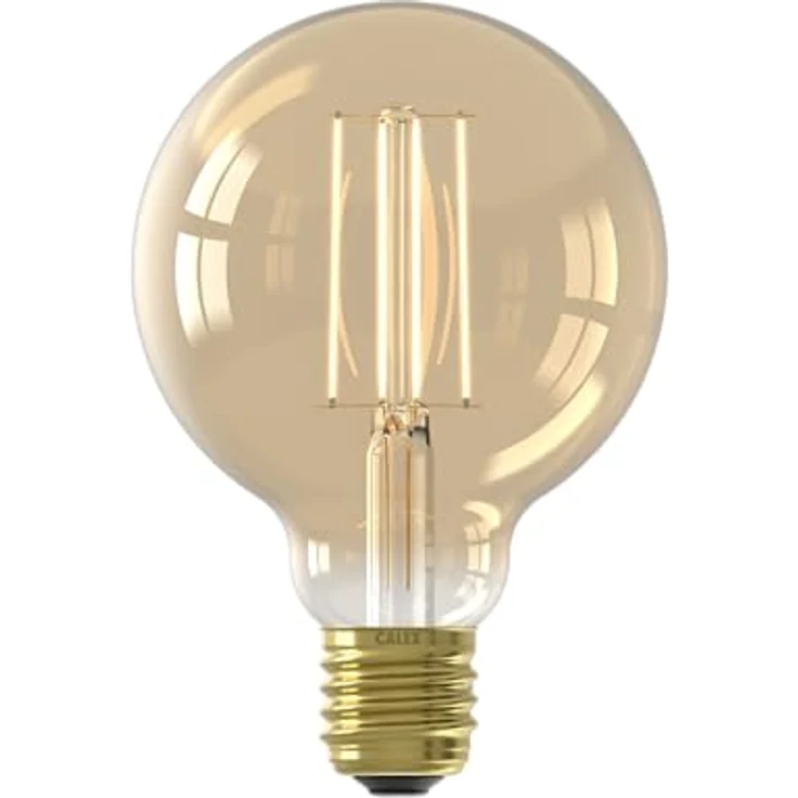 CALEX LED Lampe E27 G95, Filament, Vintage Gold, dimmbar, 2100K Warmweiß Licht, 470 Lumen – Bild 1
