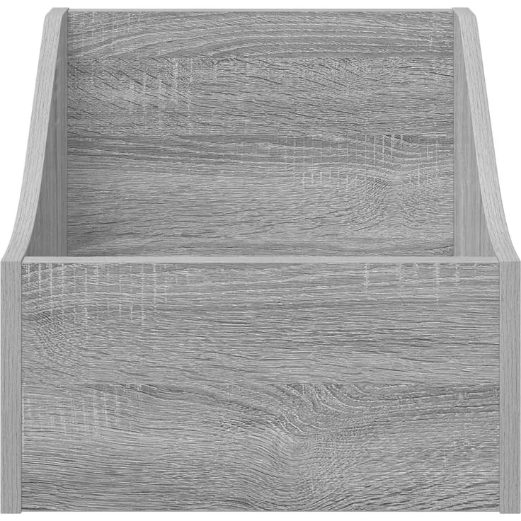 vidaXL LP Plattenbox 2 stk. Sonoma-Grau 37 x 33 x 32 cm Holzwerkstoff 8012773 – Bild 5