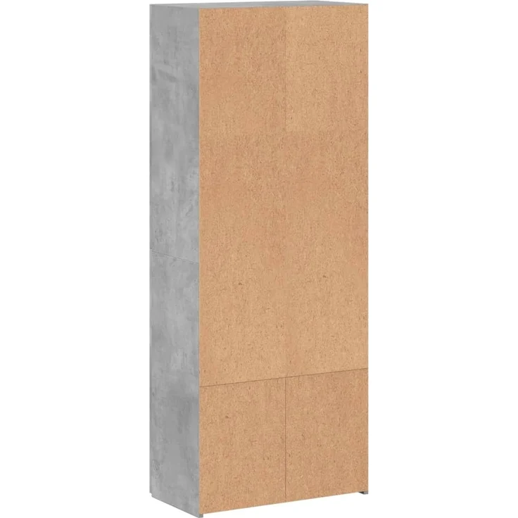 vidaXL Aktenschrank Betongrau 60x32x153 cm Holzwerkstoff 3276647 – Bild 5