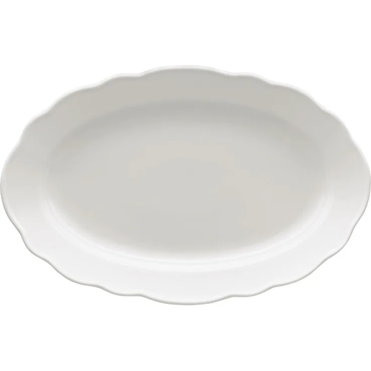 Platte 38 cm Maria Theresia Weiss Hutschenreuther Servierplatte - Mikrowelle geeignet, Spülmaschinenfest
