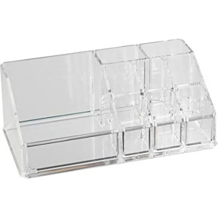 axentia Make-Up Organizer Kosmetik-Organizer, Kunststoff, 9 Fächer 129598, 1-tlg.