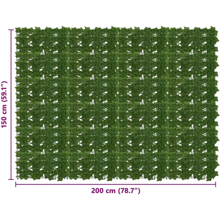 vidaXL Balkonsichtschutz mit Blättern Grün 200 x 150 cm 42040662 – Bild 5