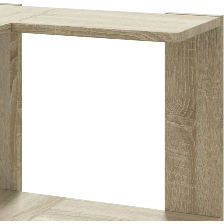 vidaXL Eck-Bücherregal 3 Böden Sonoma-Eiche 50x50x102 cm Holzwerkstoff 852593 – Bild 10