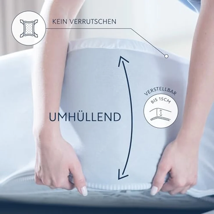 Dreamzie - Matratzenschoner 60x120 Baby - strapazierfähige und wasserdichte Matratzenauflage - Matratzenschoner 60x120 cm - optimaler Schutz und atmungsaktiv – Bild 5