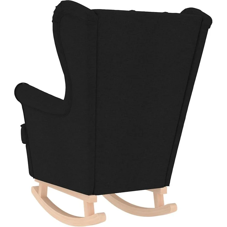 vidaXL Schaukelsessel Schwarz 74x90x102 cm Stoff 4016921 – Bild 5