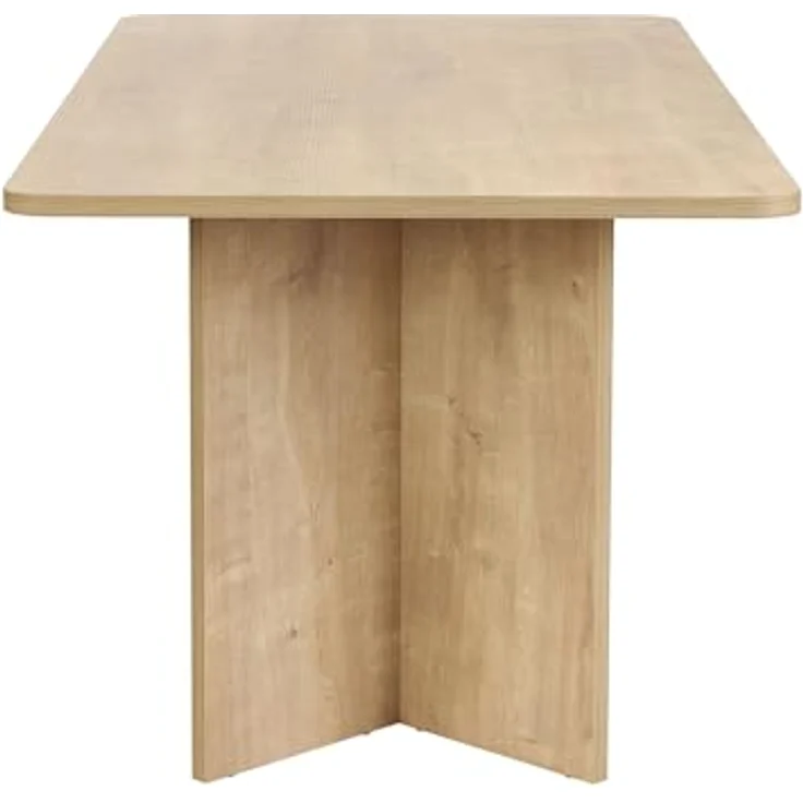 Modern Dining Table, Honey Oak, 180 x 90 x 75 cm | 100% Melamine Coated Particle Board, Thickness: 25 mm | Durable & Stylish Design, 70 kg Capacity, Perfect for Contemporary Dining Spaces – Bild 7
