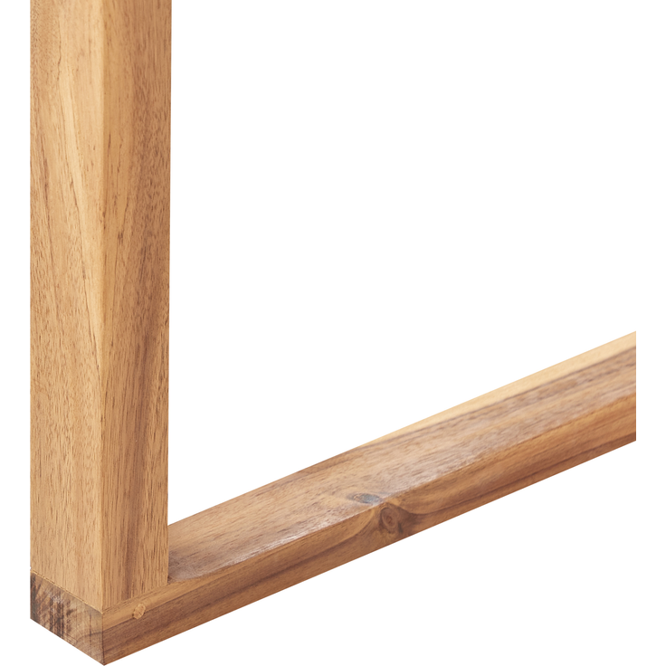 Beliani 'SASSARI II' Essgruppe für 6 Personen, Akazienholz Heller Holzfarbton, 180x90x75 cm – Bild 7