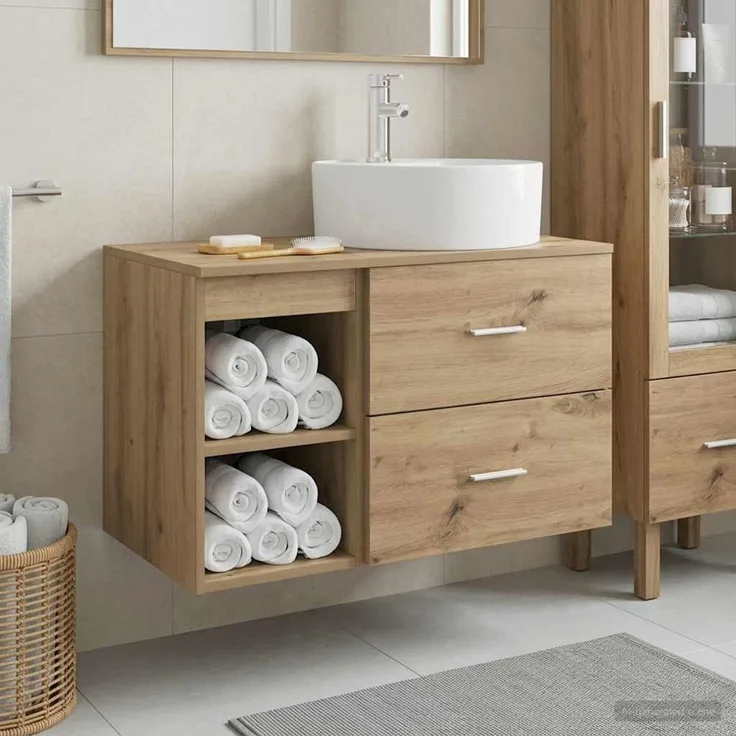 vidaXL Badezimmerschrank-Set 2 stk. Artisan-Eiche 79,5 x 44,5 x 76 cm 3403911