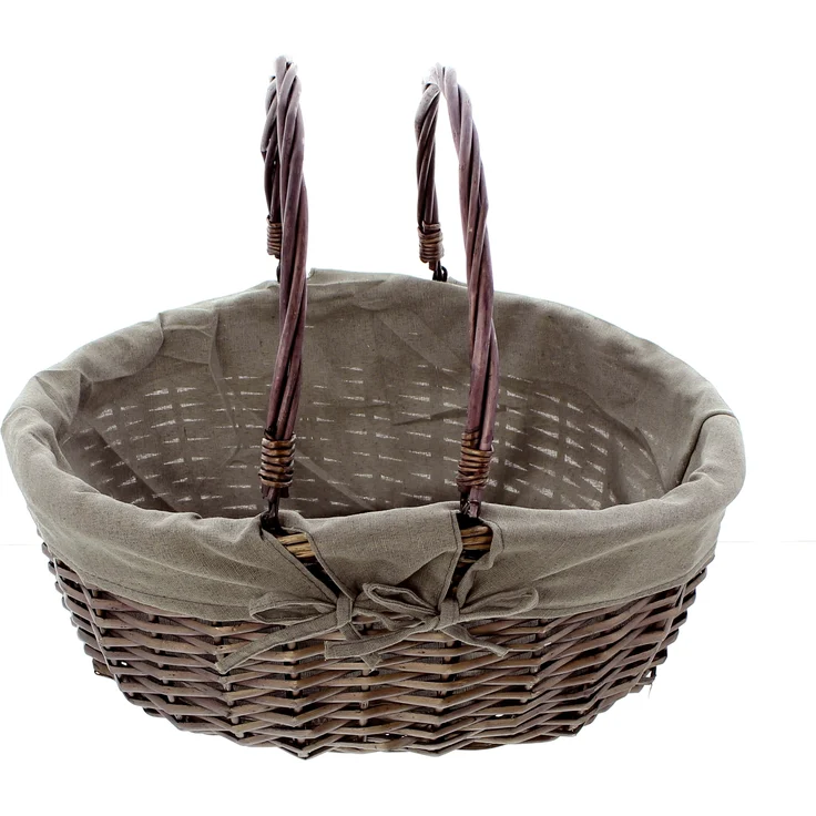 Füllkorb Flechtkorb Einkaufskorb Flaschenkorb Korb Weidekorb natur Bügelkorb – Bild 1