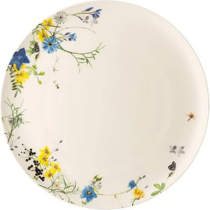 Speiseteller 27 cm Brillance Fleurs des Alpes Rosenthal Speiseteller - Mikrowelle geeignet, Spülmaschinengeeignet