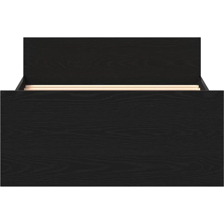 vidaXL Bettgestell ohne Matratze Schwarz Eichen-Optik 90x200 cm 862365 – Bild 5