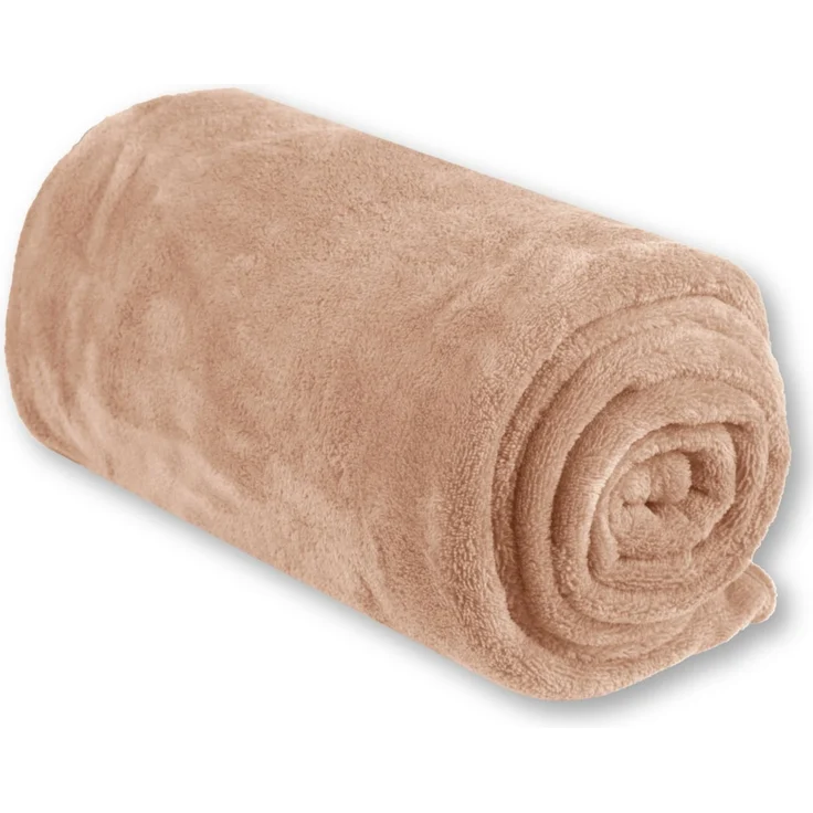 Kuscheldecke 220cm x 240cm beige - sandbeige – Bild 4