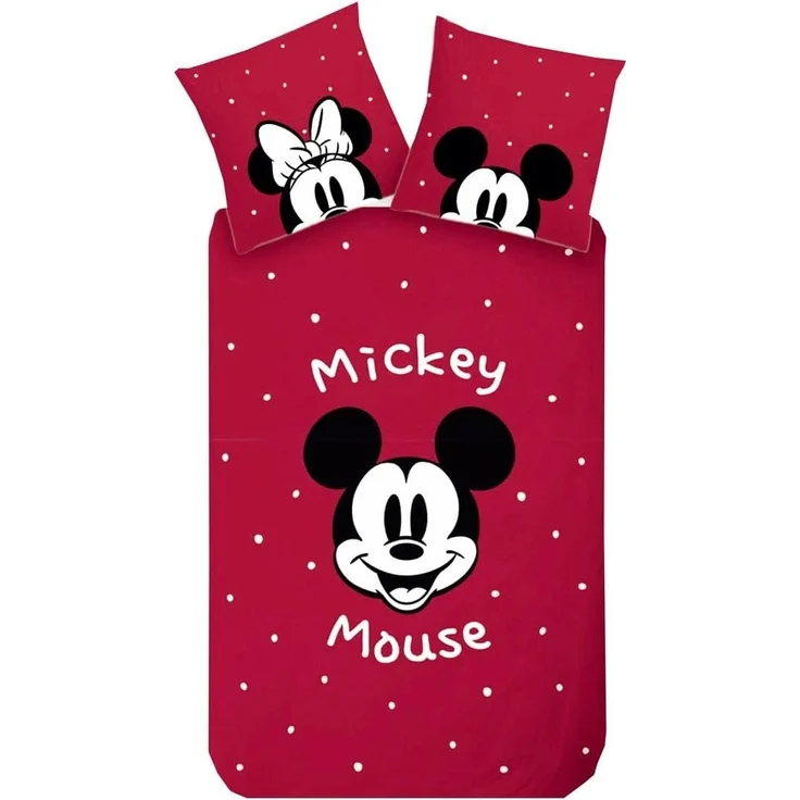 Disney Wendebettwäsche Mickey Mouse Disney 135x200cm, Renforcé, 2 teilig, Minnie Mouse, Wendebettwäsche mit Reißverschluss – Bild 1