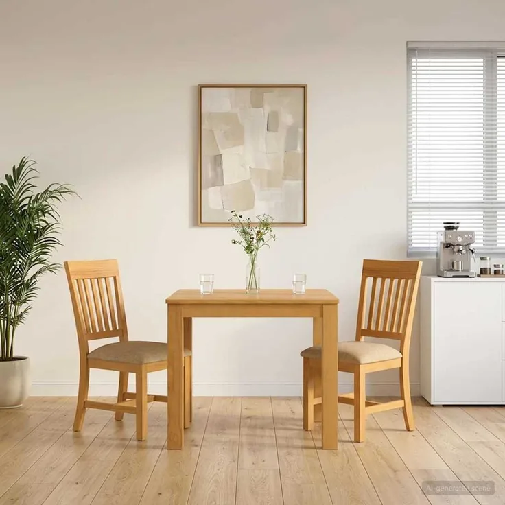 vidaXL Essgruppe DEVENTER 3 stk. Beige 90 x 90 x 75 cm 3430315