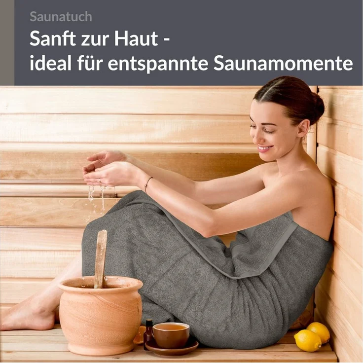 Lashuma Saunatuch XXL Handtuch, Frottee (1-St), Badetuch Damen & Badehandtuch Herren 100x200 cm - Saunahandtuch 80x220 – Bild 4