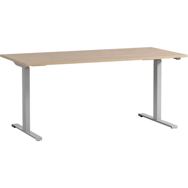 Schildmeyer Antero 701870 Schreibtisch höhenverstellbar, Eiche hell Dekor, 160 x 75 x 71-121 cm