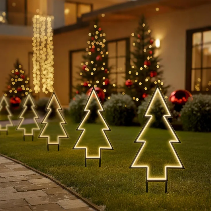 SALCAR XXL 3D LED Gartenstecker Tannenbaum 60cm – Bild 5