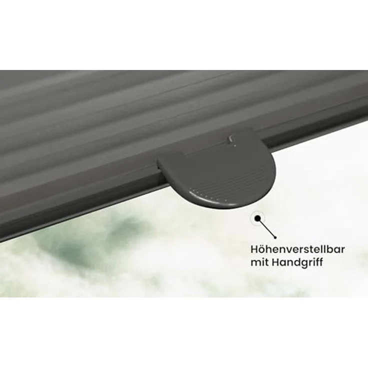 Sonello Plissee Klemmfix ohne Bohren 90cm x 220cm Anthrazit/Dunkelgrau Faltrollo Plisseerollo Jalousie für Tür & Fenster Blickdicht Sichtschutz Sonnenschutz Fertifplissee Rollo – Bild 6