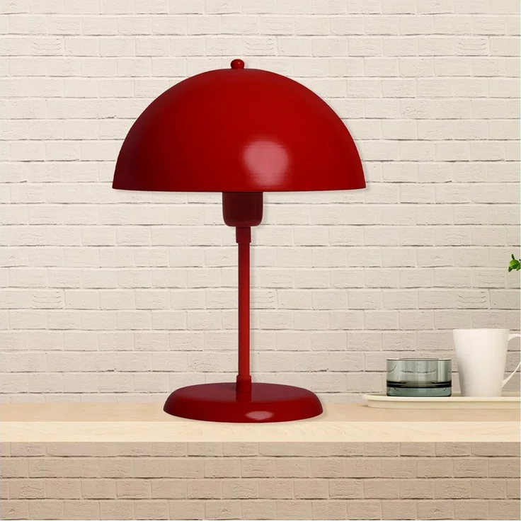Bamyum Tischleuchte Pilz Lampe Mit Kabel Lipeo 25 cm Metall Retro Kleine Lampe, ohne Leuchtmittel – Bild 1