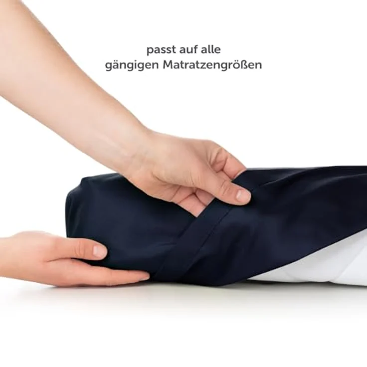 Blumtal Bettlaken Pflegeleichtes Betttuch, Oeko-TEX zertifiziert, Gummizug: ohne, aus weichem, gebürstetem Mikrofaser-Gewebe ohne Gummizug – Bild 5