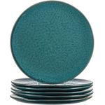 Leonardo MATERA Keramikteller 27 cm blau 6er Set