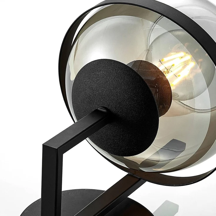 Lindby Wandleuchte Marinka, Metall, Schwarz IP20, 1 x 60 W – Bild 8