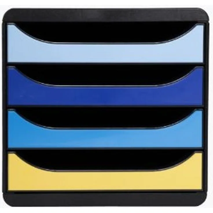 Exacompta Schubladenbox Bee Blue 3104202D 4 Schübe farbig