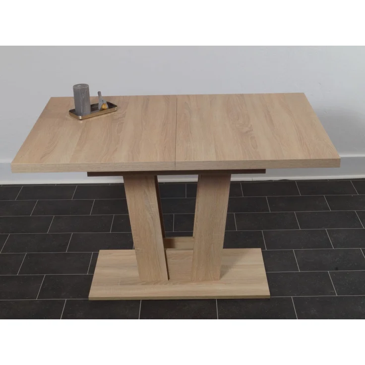 MSZ Design Eckbank Eckbankgruppe DUISBURG mit Säulentisch Varese Sonoma ausziehbar 125x89x89 cm – Bild 5