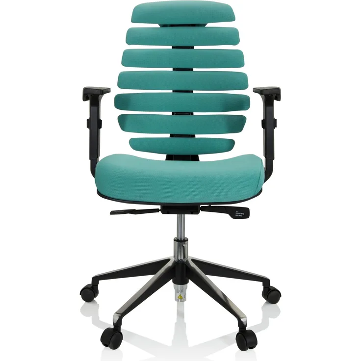hjh OFFICE Profi Bürostuhl ERGO LINE II Stoff Türkis