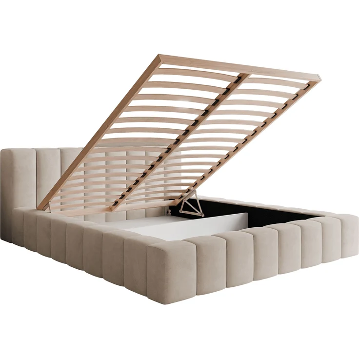 Polsterbett Makira (Farbe: Kronos 22, Größe: 160x200) – Bild 3