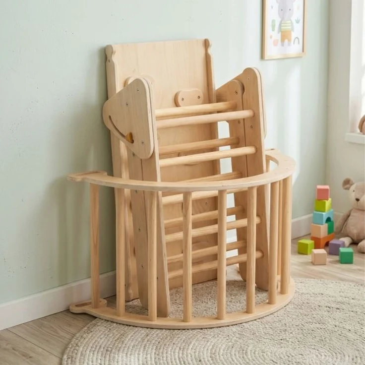 Relaxdays 3 in 1 Kletterdreieck aus Holz – Bild 6