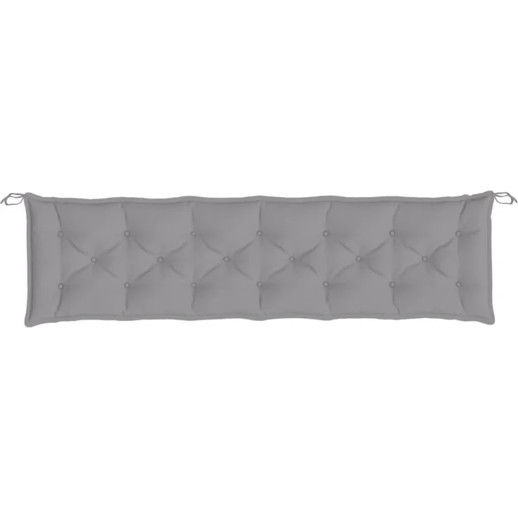 vidaXL Gartenbank-Auflagen 2 Stk. Grau 200x50x7 cm Oxford-Gewebe 361736 – Bild 4