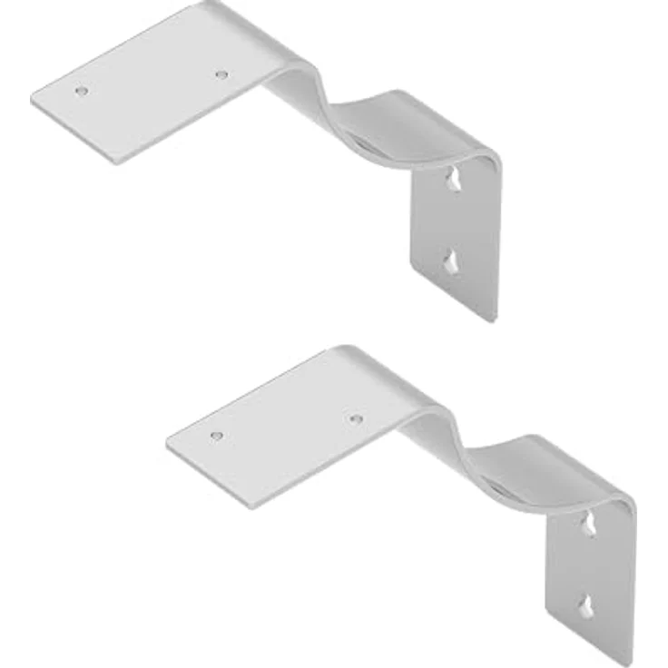 Alberts Regalaträger, Grau, Metall, 4.5x18x18 cm, Wandregalträger für Wohnzimmer, stabil und vielseitig einsetzbar – Bild 1