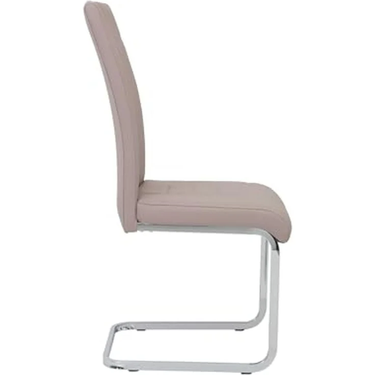 4er-Set Schwingstuhl 'RUBY S' Cappuccino braun Kunstleder – Bild 5