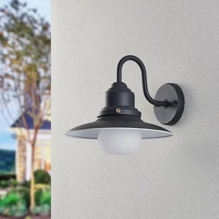 Lindby Außen-Wandleuchte Roisin, Metall, Alu IP44, 1 x 60 W – Bild 4