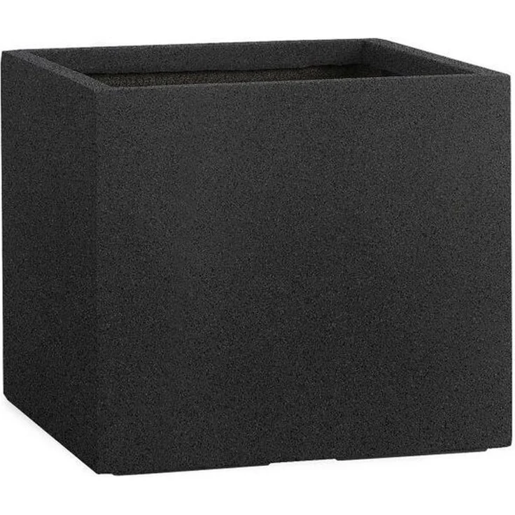 Pflanzwerk® Pflanzkübel CUBE Premium Fiberglas Blumenkübel Frostbeständig mit Lotus-Effekt, Lotus-Effekt - Handgefertigt - Eckig - Frostbeständig – Bild 2