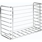 mDesign Hängekorb Gitterbox Schrankkorb Aufbewahrung Organizer Metall Silber