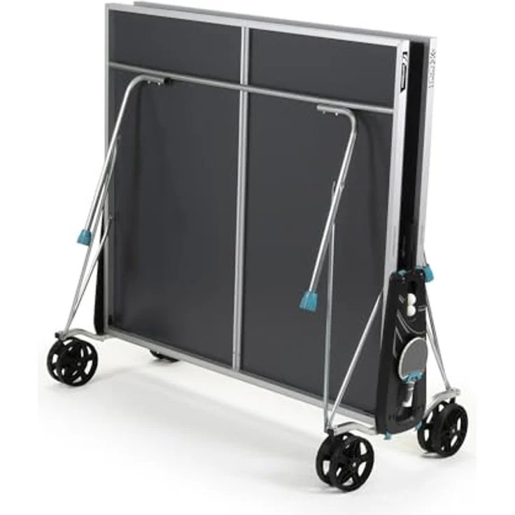 Cornilleau Outdoor Tischtennisplatte 100X, wetterfest mit Push'n'Lock Klappmechanismus, blau – Bild 3