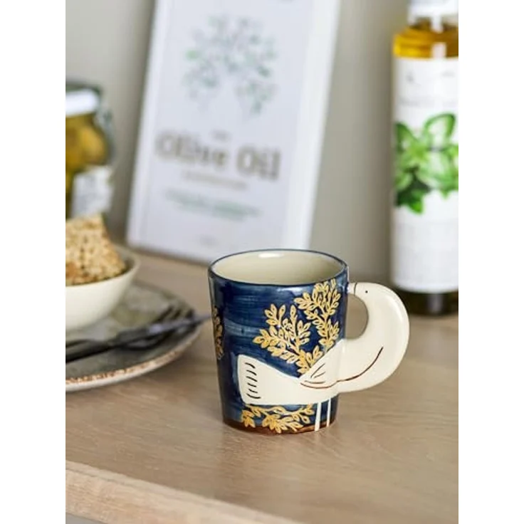 Bloomingville Tasse Bloomingville Hezha Tasse, Blue, Steingut – Bild 3