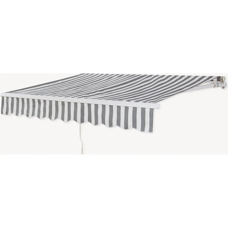 Markise Bitonto 300x250 cm Grau/Weiß [en. casa] – Bild 5