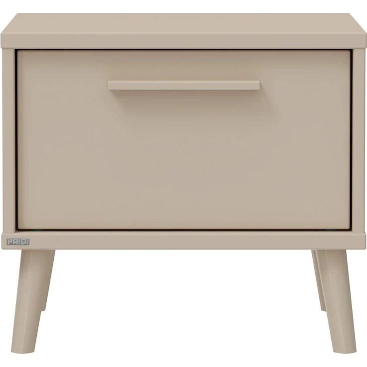 PAIDI Nachtkommode EEFJE in Beige, Schublade mit Soft-Close, verschiedene Ausführungen (B/H/T ca. 48/43/41cm), moderner und langlebiger Nachttisch aus Holz, geprüfte Qualität – Bild 2