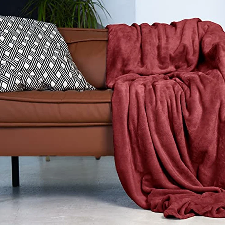 Wohndecke Kuscheldecke super weich & flauschig – warme Fleecedecke, Gräfenstayn, warme Wolldecke, Sofadecke & Tagesdecke - Überwurf Sofa, Couch – Bild 6