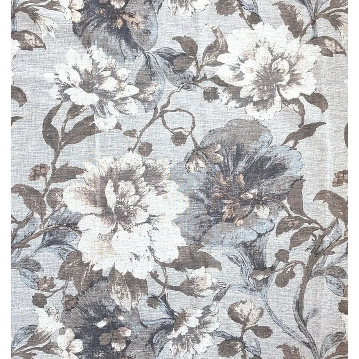 Weckbrodt Vorhang Charlotte (1 St), Ösen, halbtransparent, Leinen, halbtransparent, floral, geblümt, Gardine, Store – Bild 2