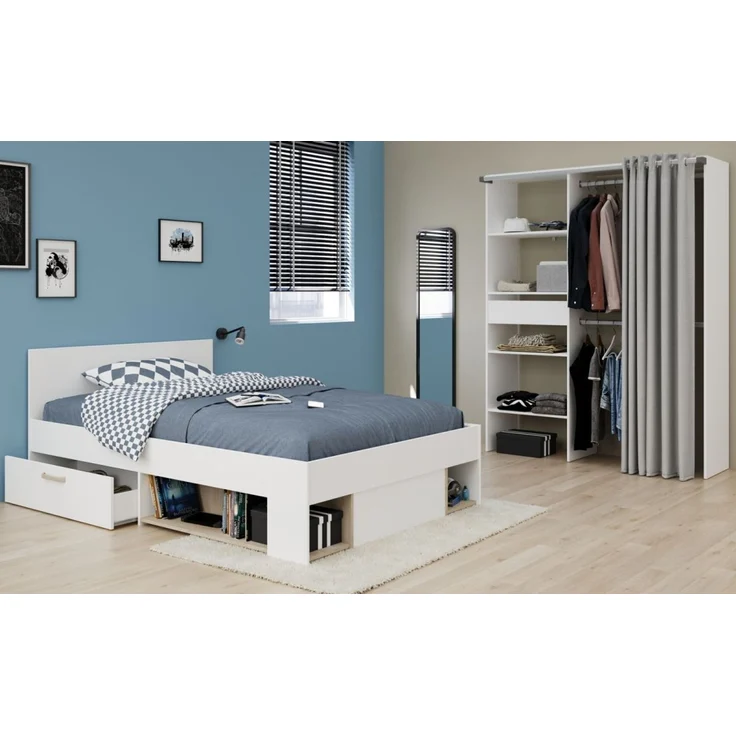 Parisot Kinderzimmer und Jugendzimmer Achille in weiß und Eiche Set 2-tlg. – Bild 1