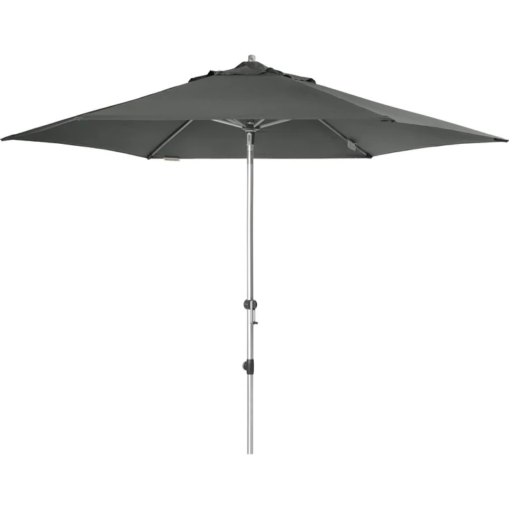 Doppler 'Expert 320 Auto Tilt' Sonnenschirm mit Kurbel, Alugestell / Polyester grau, Ø 320 cm – Bild 1