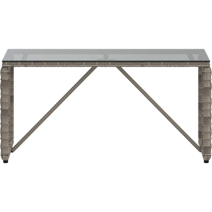 vidaXL Tisch für Outdoor Grau und Schwarz 80 x 40 x 40 cm 42025183 – Bild 4