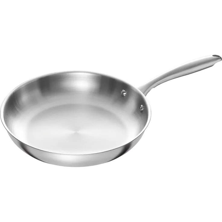 HENCKELS by ZWILLING Bratpfanne Glace, Edelstahl (1-tlg), Hochwertiger Edelstahl, Ideal für scharfes Anbraten, Induktion