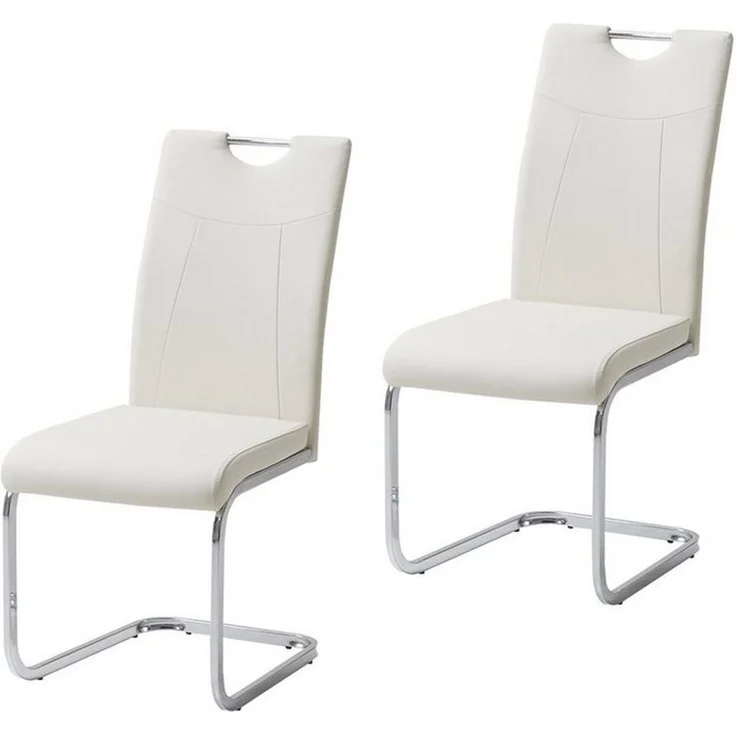 HTI-Line Freischwinger Schwingstuhl KellyC PU 2er (Set, 2 St), Freischwinger Esszimmerstuhl Kunstleder – Bild 3
