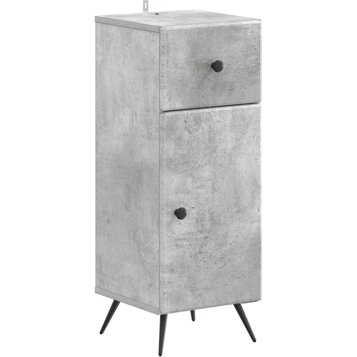 vidaXL 3-teiliges Badezimmer-Schranksystem BREDA Betongrau 3417885 – Bild 5