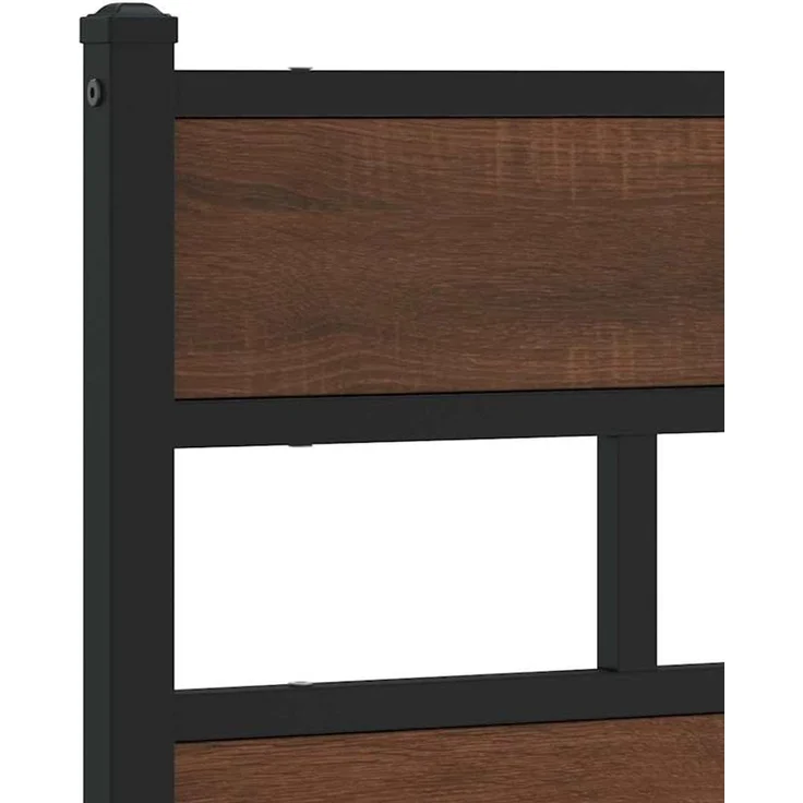 vidaXL Ersatz-Kopfteil Braun Eichen-Optik 140 cm Stahl und Holzwerkstoff – Bild 4